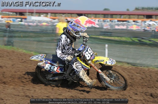 2009-10-03 Franciacorta - Motocross delle Nazioni 1072 Free practice MX2 - Viktor Gudbregsson - Suzuki 250 ICE